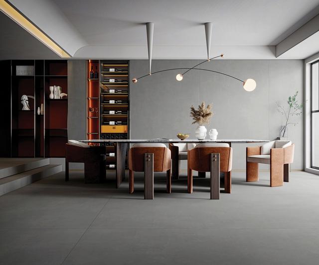 L-Küche aus Keramik - Boston Grey